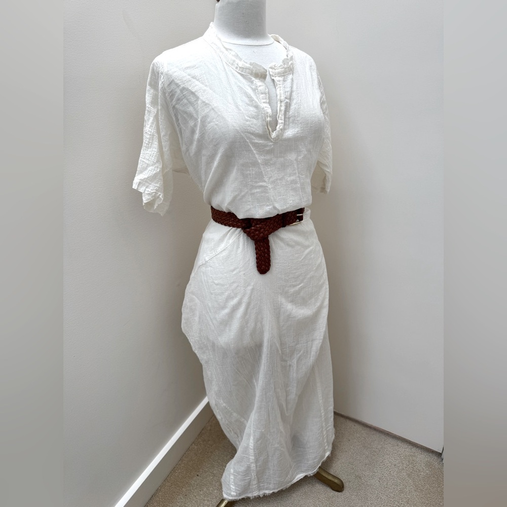 Vanilla Kaftan 100% Cotton Maxi Dress La Strega from Greece